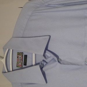 7 Downie St. Light Blue Bell Collared Long Sleeve Button Up Shirt